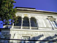 Detail of the facade of Villa Imperiale in Genoa, November 2008