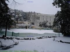 Villa Imperiale covered in snow