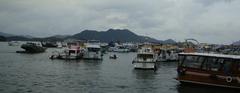 Sai Kung boats at a dock