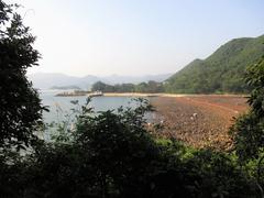 Sharp Island Tombolo viewed from Kiu Tau