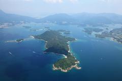 Overlooking Sharp Island and Pak Sha Chau in Port Shelter