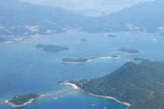 Aerial view of Sharp Island and Pak Sha Chau