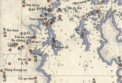 Map of San-On District Ho Chung 1866