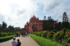 Crowd in front of Bangladesh National Parliament in Dhaka