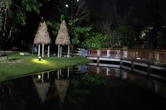 Swan Lake Trail in Chiangmai Night Safari, Thailand