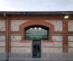 Window of Casa del Lector in Matadero Cultural Center, Madrid