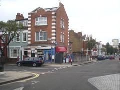 corner shop at the junction of Bedlescombe Road and Tamworth Street in Fulham