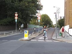 Addison Gardens contraflow lane