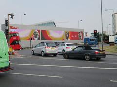 Advertising boards at Shepherds Bush Roundabout