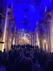 Ukrainian National Anthem at benefit concert for Ukraine war victims at St. Charles's Church in Vienna