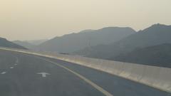 Fujairah Dubai Road in UAE