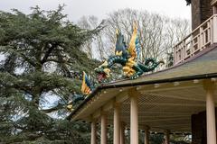 Stunning view of Royal Botanic Gardens, Kew with various plants and colorful flowers