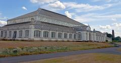 Central portion of the Temperate House with Pagoda at Kew Gardens, London