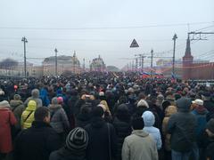 March in Moscow in memory of Boris Nemtsov