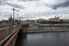 Moscow Kitai-gorod and Zaryadye from Moskvoretsky Bridge