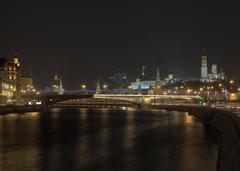 Moscow Kremlin, Bolshoy Moskvoretsky Bridge, Moscow River