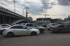 Moskvoretskaya Embankment near Ustyinsky Bridge in Moscow