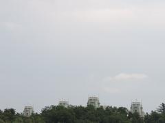 spires of Tsaritsyno Palace in Moscow