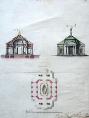 1761 Project of Stone Pavilion for Boats in Peter and Paul Fortress