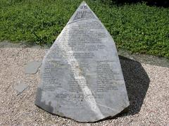 Obelisk at the foot of Anielewicz Mound in Warsaw