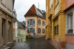 view of Baden-Baden with lush greenery and historical buildings