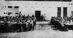 Dining room at Central Prison in Raleigh, NC, probably pre-1950