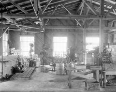 Beer Bottling Machinery in a Raleigh Plant circa 1940