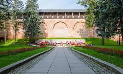 Mass grave monument of soldiers in Novgorod