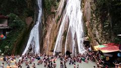 Kempty Falls in Mussoorie, Uttarakhand