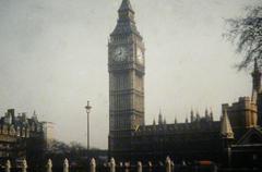 Portcullis House and Elizabeth Tower in 1967