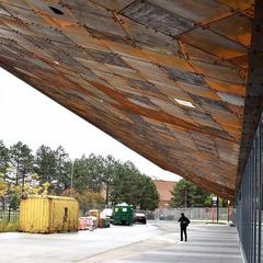 sculpture made of corten steel