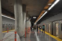 Platform level of Pioneer Village station before opening