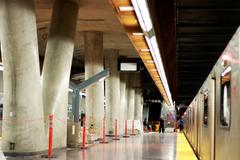 Pioneer Village station platform during TYSSE open house