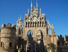 Front view of Colomares Castle in Spain