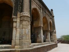 Adham Khan's tomb exterior face