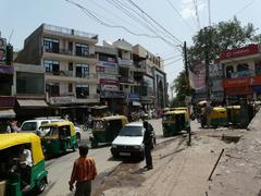 Mehrauli's main road from Adham Khan's tomb