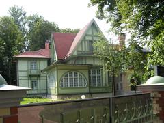 Photo of restored Gausswald Dacha, a cultural heritage site in Russia