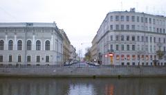 Fontanka River Embankment and view of Italyanskaya Street