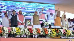 Narendra Modi at foundation stone laying ceremony in Haryana