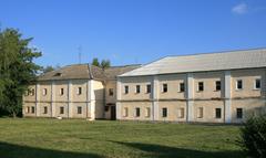 An ancient stone building in Veliky Novgorod, Russia