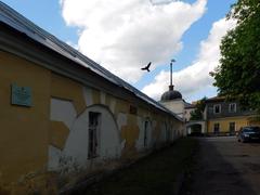 Desyatinnaya Monastery northeast tower in Veliky Novgorod, Russia