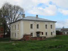 Desyatinny Monastery abbot's building in Novgorod, Russia