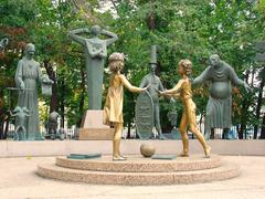 Children Are the Victims of Adult Vices sculpture in Moscow by Mihail Chemiakin