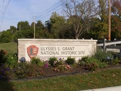 Entrance to Ulysses S Grant National Historic Site in St. Louis Missouri