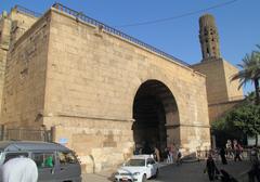 Bab al-Futuh medieval city gate in Cairo, Egypt