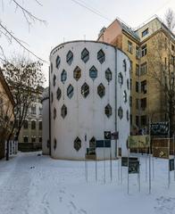 Architector Melnikov House in Moscow exterior view