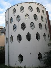 back of the Melnikov House in Moscow