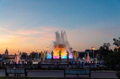 VDNKh Centre Panrusse des Expositions in Moscow on a summer day