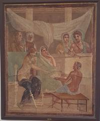 Admetus and Alcestis fresco from House of the Tragic Poet in Pompeii