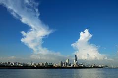 蓝天碧水 scenery in Guangzhou, China